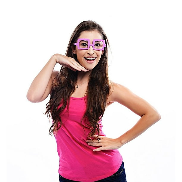 Sun-Staches Rugrats Chucky Glasses Pink Halloween Costume Glass