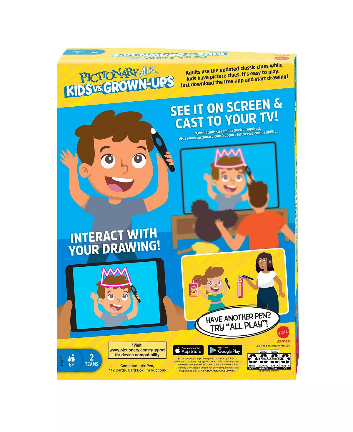 Pictionary Air Family Table Game,toddler,father,mother,table game,draw in the air,family fun time