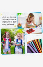 2 Zipper Binder Pouch 3 Ring,Pencil Bag Case for Binder,Students,Back to School,Supplies