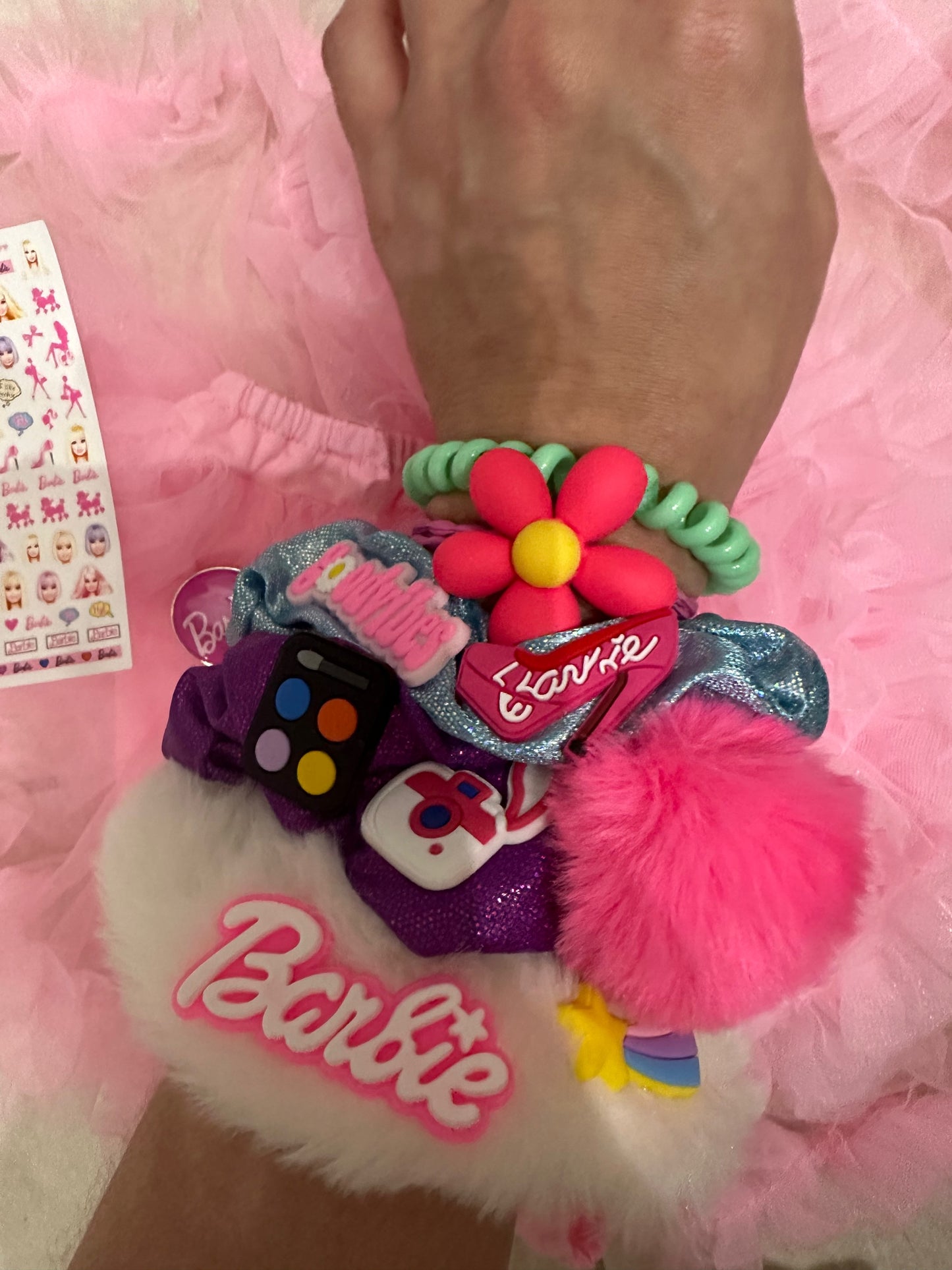 6 Pieces Barbie Hair Tie,Barbie Cord,Accesories