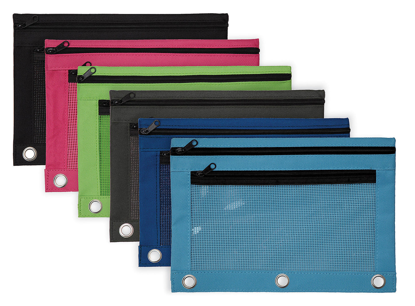 2 Zipper Binder Pouch 3 Ring,Pencil Bag Case for Binder,Students,Back to School,Supplies