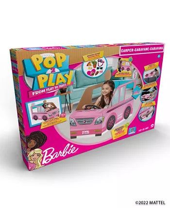 Barbie Cardstock Car,Corrugated Barbie,Pop Play,Barbie Pretend,