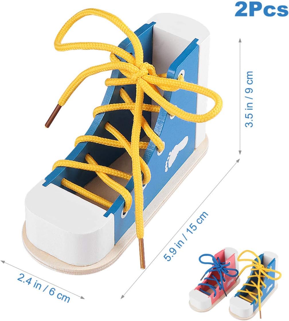 Learn to tie wood shoe,Shoe for kids,educational toy,Preschool toy infant,
