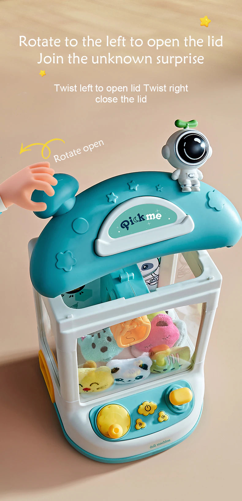 Clawn machine quater,catching machine,old school, claw