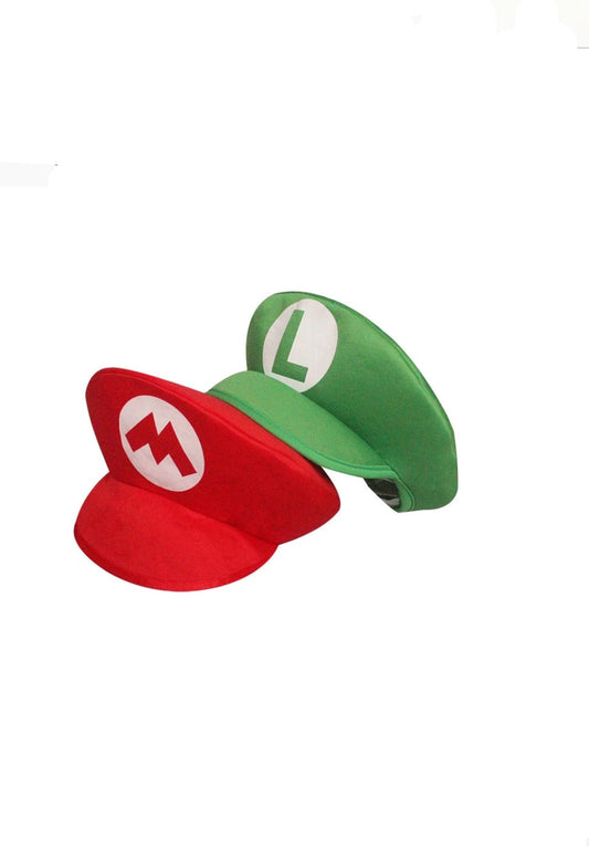 Mario Hat, Luigi Hat, Super Mario Costume Cap, Girls, Women, Toddler
