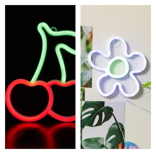 Set of 2 Led’s light  Daisy,Cherry, 8 x 8,Light Neon Decoration Room