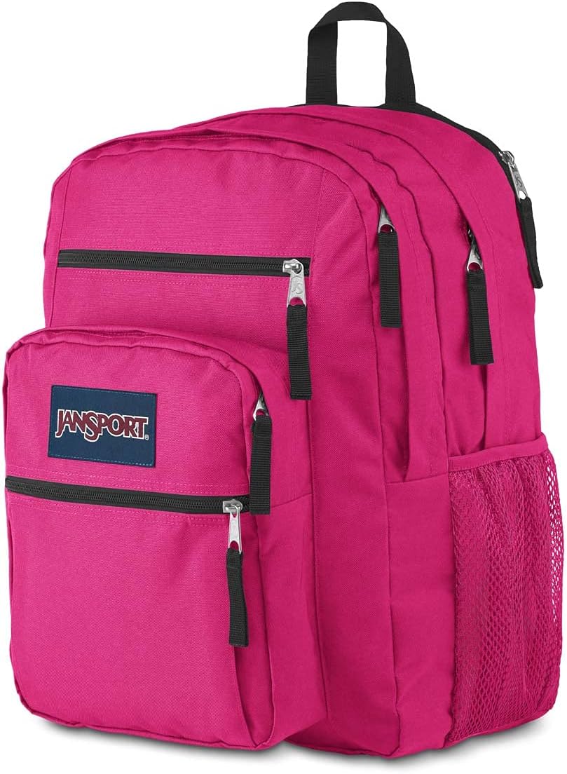 Jansport Floral Big Backpack,Jansport Hot Pink Big Backpack,Heavy Duty