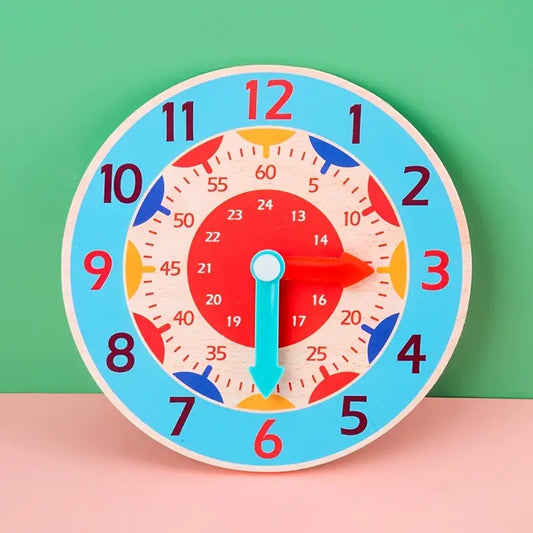 Wood clock hour for kids,Learn the hour toddlers,Learning Toy,Montesorri Toy,Practice in classroom
