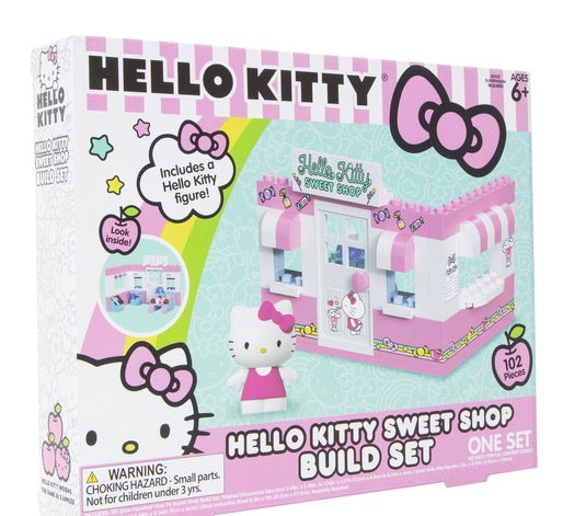 Hello Kitty Build Blocks,Educational Toy for kids,Sweet Candy Shop Hello Kitty Blocks,Toddler to Adults Perfect Gifts