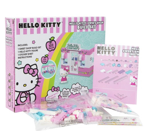Hello Kitty Build Blocks,Educational Toy for kids,Sweet Candy Shop Hello Kitty Blocks,Toddler to Adults Perfect Gifts