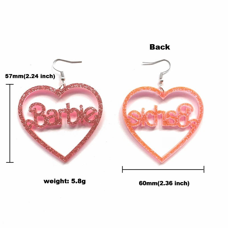 2 pairs bundle Barbie earrings,Barbie jewerly collection,girl,toddler,women