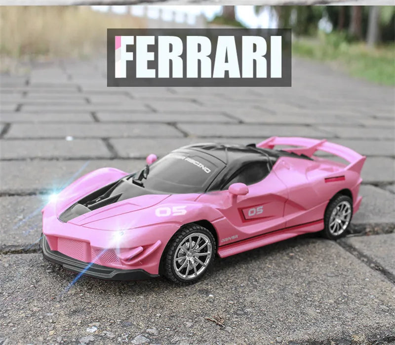 Remote Control Pink Ferrari Corvette High Speed with control