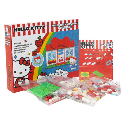 Hello Kitty Build Set & Figure, Happy Home, Lego Build For kids, Nostalgia Build Pieces set