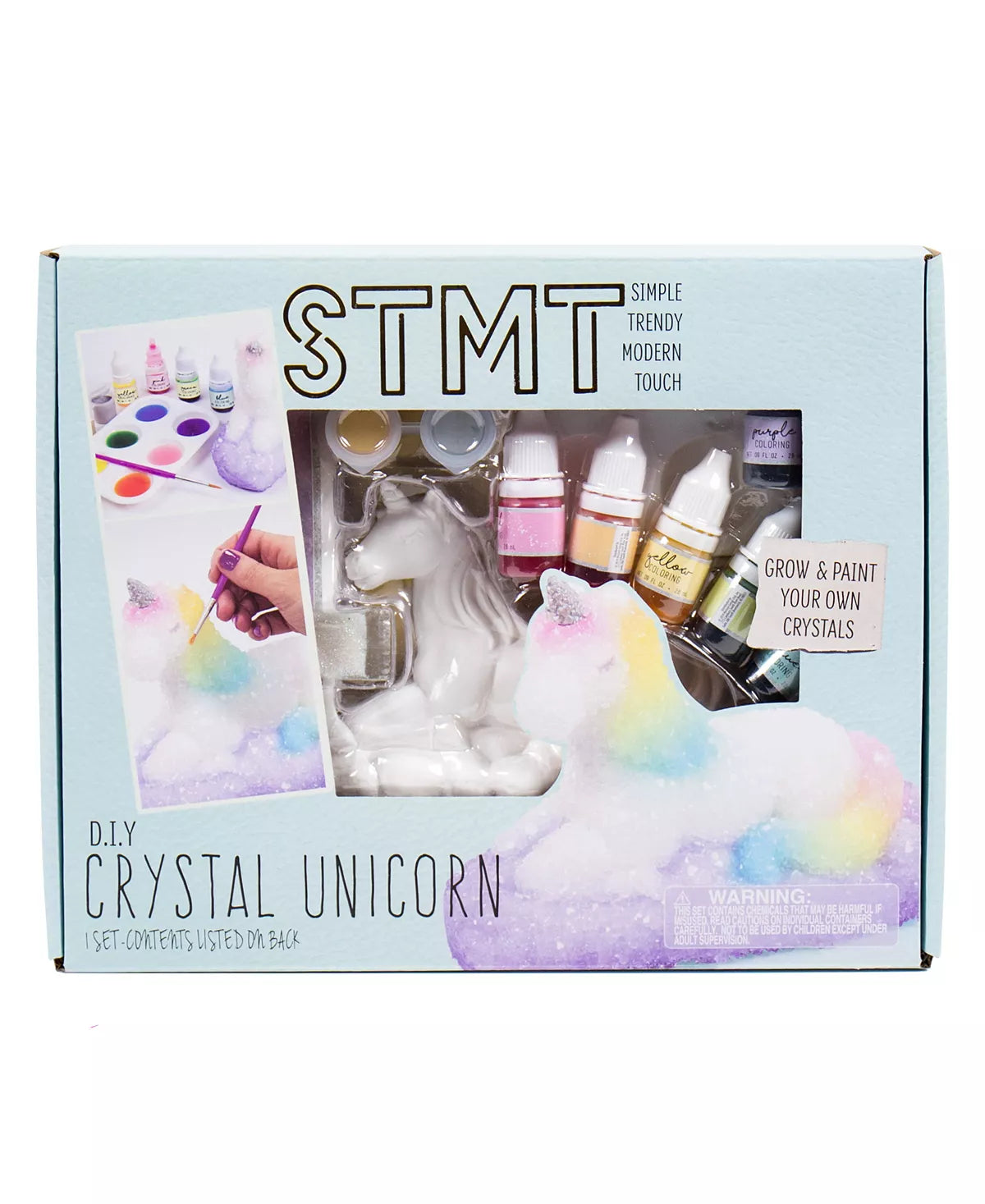 STMT DIY Crystal Growing Unicorn Set - 14 pcs