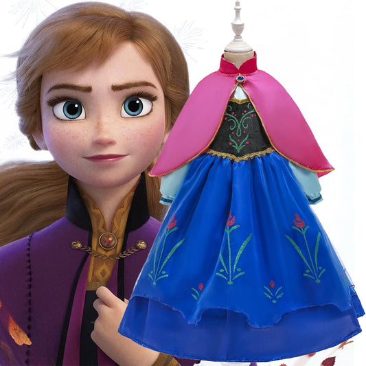Disney Anna Frozen 2 Princess Costumes Birthday Party Halloween Dress Up