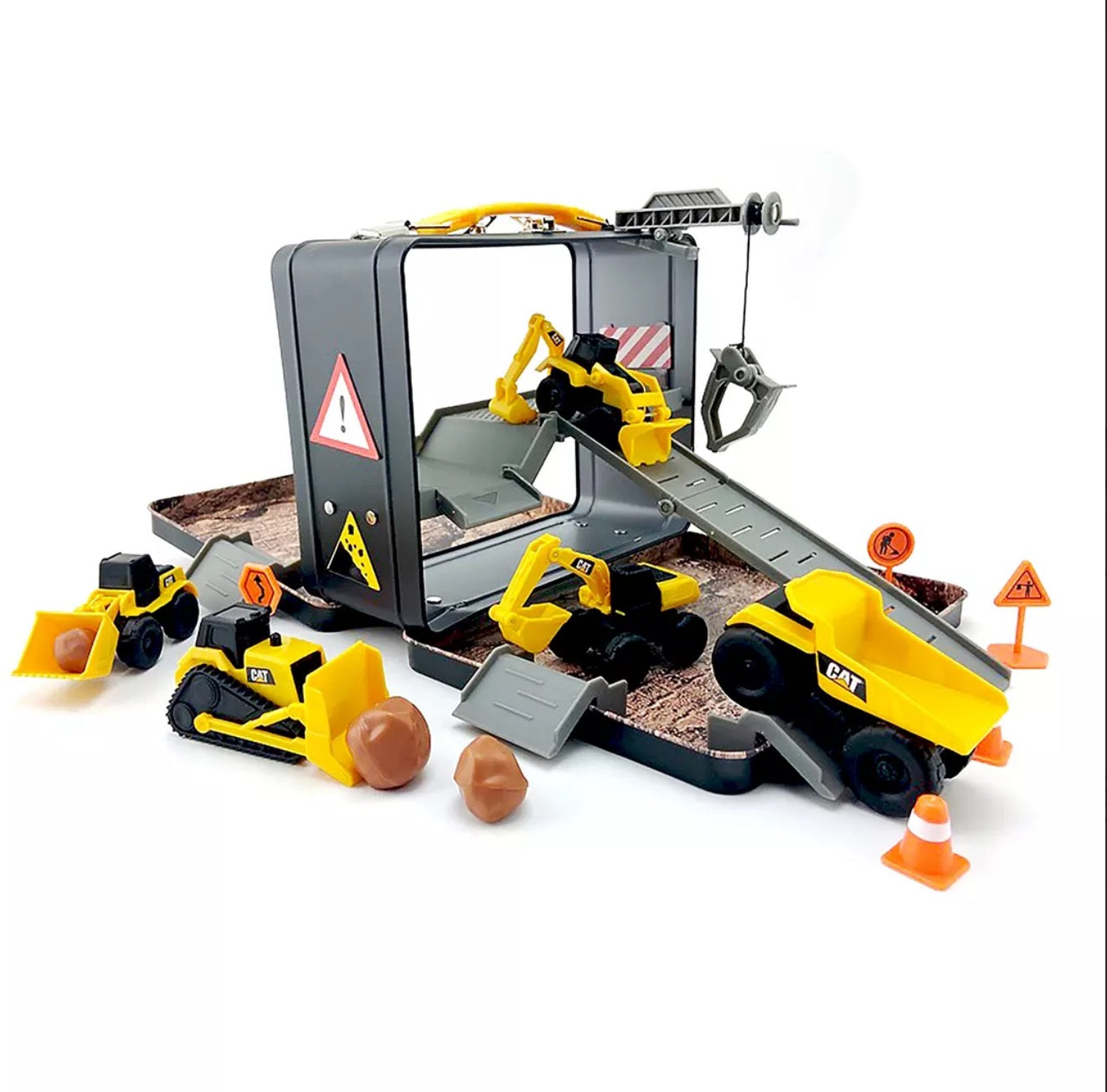 Cat All in One Construction Site/Little Machines Store -N- Go Playset
