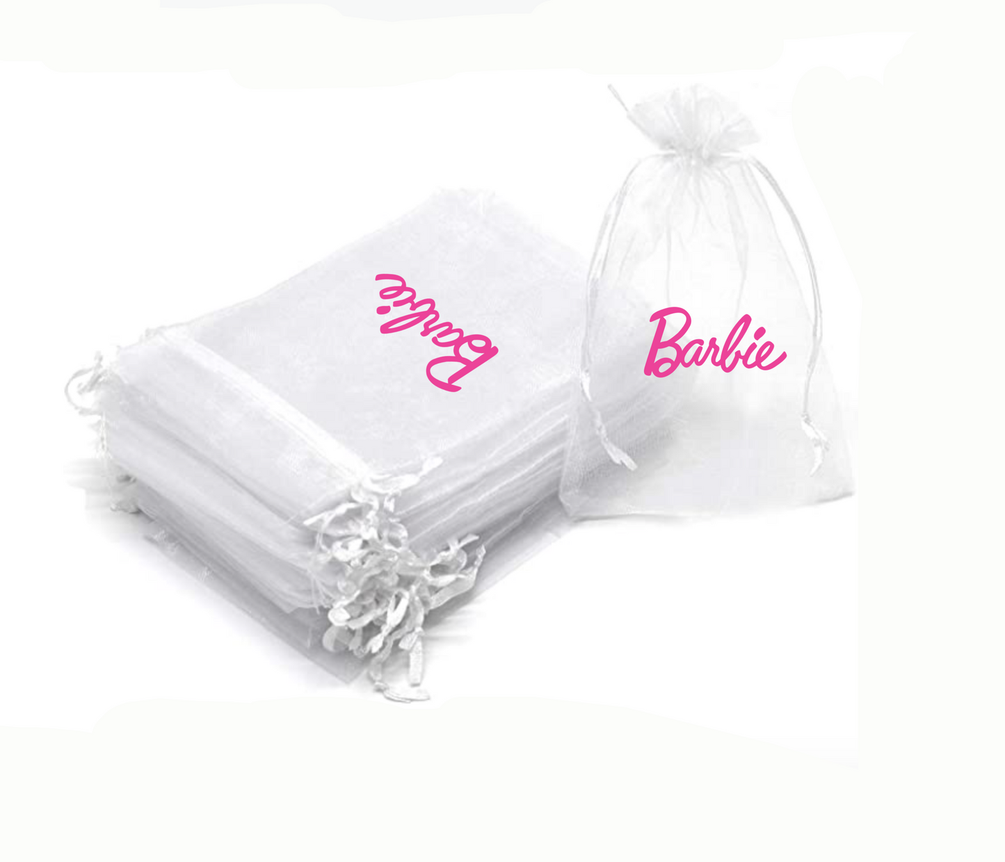 Barbie Cardstock Box ,Fabric Bags, Party Favor, Girl Gift, Decoration, Candy Bag, Tableware
