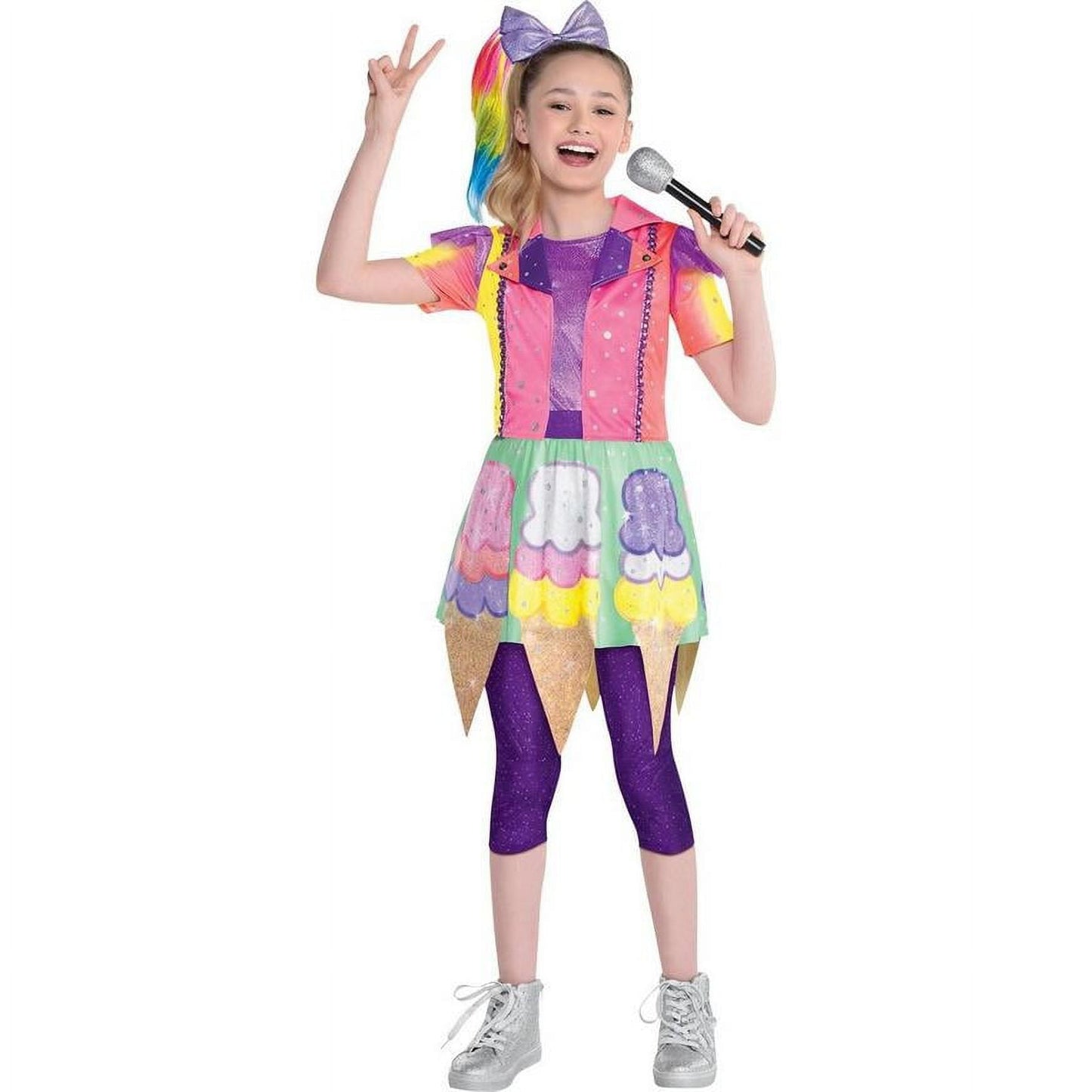 Ice Cream Cone JoJo Siwa Halloween Costume for Girls- Nickelodeon, Small (4-6)