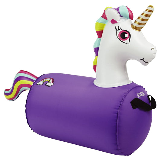 Waddle Purple Unicorn Hip Hopper Inflatable Hopping Animal Bouncer, 85 lbs, Ages 2+ (Purple Unicorn)