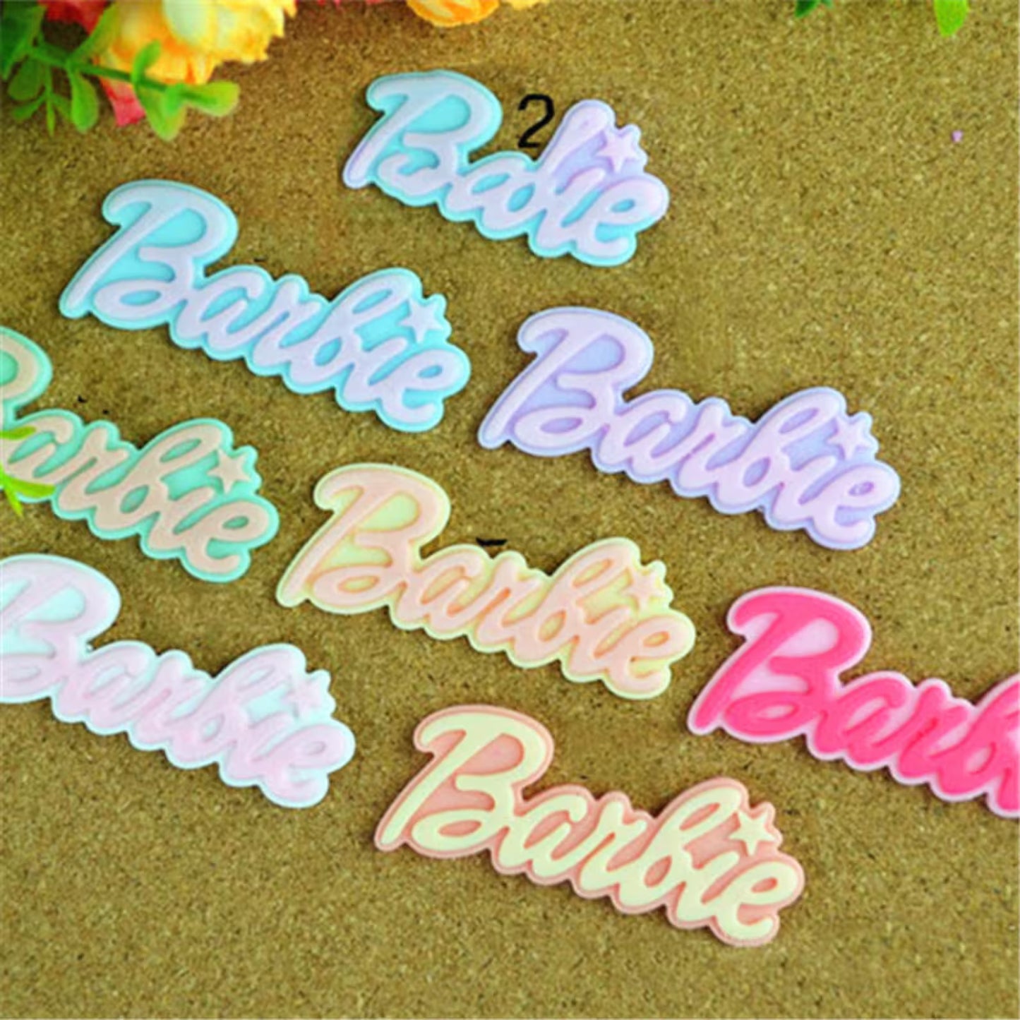 20 Barbie Flatback Resins for decoration,Barbie Flat Back Beads,Charms,Jewerly,Hair Bow,HairBands,Barbie DIY