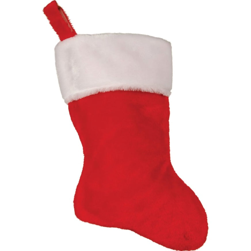 Clearance sale! 6 Plush Christmas Stockings, Red Stocking Stuffers, Classic Decoration Christmas, Favors Bag for family