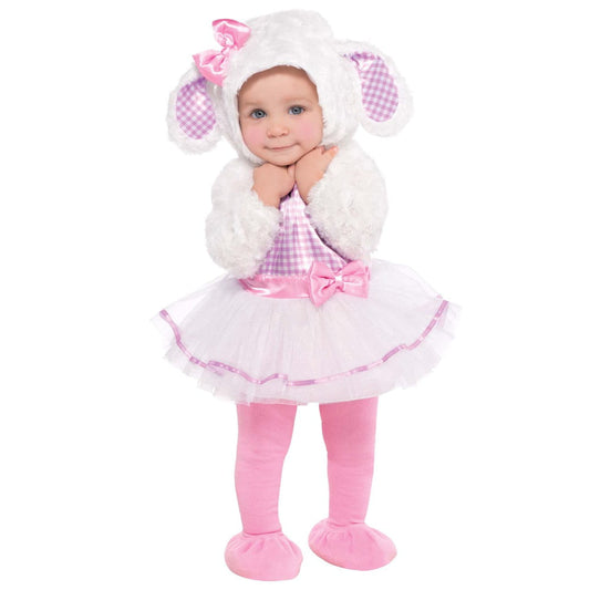 Amscan Little Lamb Infants Halloween Costume; 6-12 Months