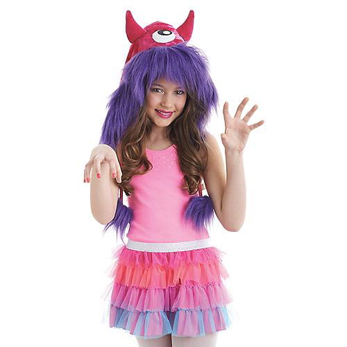 Morris Costumes - Purple Monster Hood