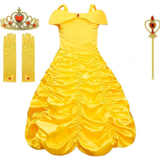 Belle Dress,Beauty and the Beast Princess Dress,Disney Princess Dress,Yellow Beauty and the Beast Birthday,Girl Princess Dress