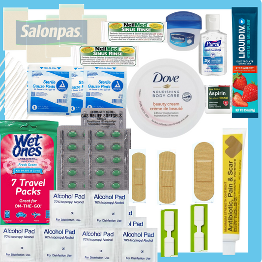 Emergency Kit with Case - 140 Essential Pieces for Home & Travel