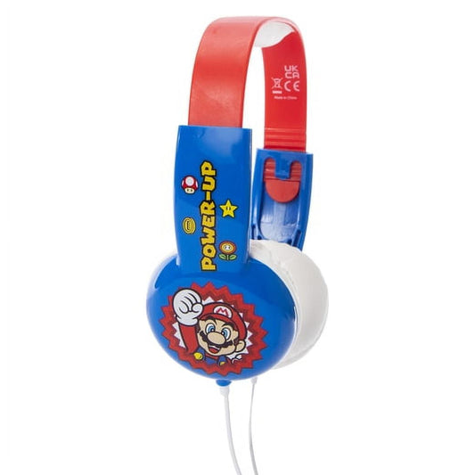 Super Mario Kid-Safe Wired Headphones with Mic