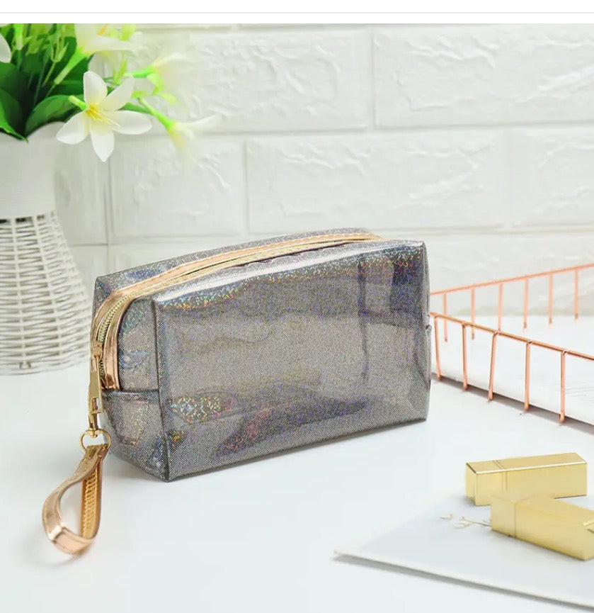 Clear Transparent Pouch, Cosmetic Bag, Pencil Pouch, PVC Organizer, School, Workers, University Bag