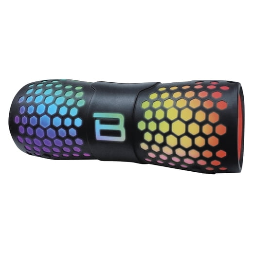 Bluetooth Multicolor Rugged Speaker 7.25 inch, Black