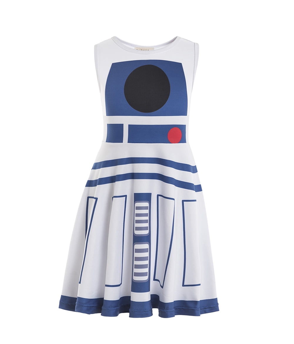 Kids R2-D2 Costume Girls Dress Cosplay Costume Darth Vader dress