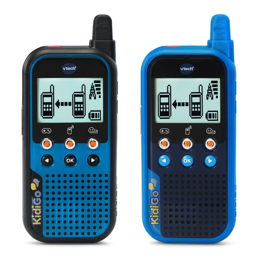 VTech KidiGo Walkie Talkies, Two-Way Radio for 4-9 Year Old Boys Girls, Digital Communication, Blue