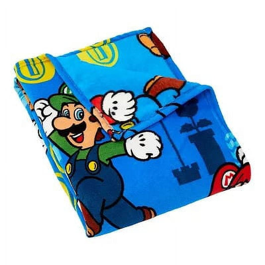 Super Mario Microraschel Throw Blanket (60" x 46")