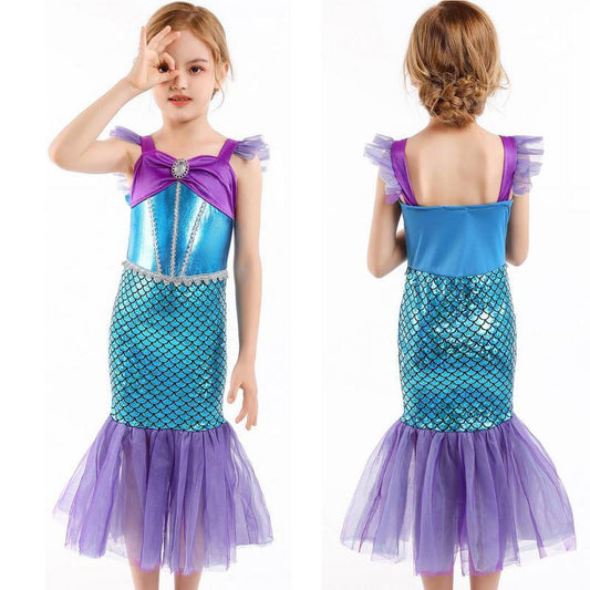 GUILON Little Mermaid Costume Ariel Dress for Toddler Grils Birthday Party