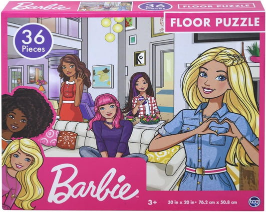 Barbie Kids Floor 36 Pieces Puzzle Educational Gifts for Boys and Girls. Colorful Pieces Fit Together Perfectly. Great Preschool Aged Learning Gift, Age 3+