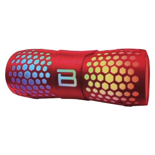 Bluetooth Multicolor Rugged Speaker 7.25 inch, Red