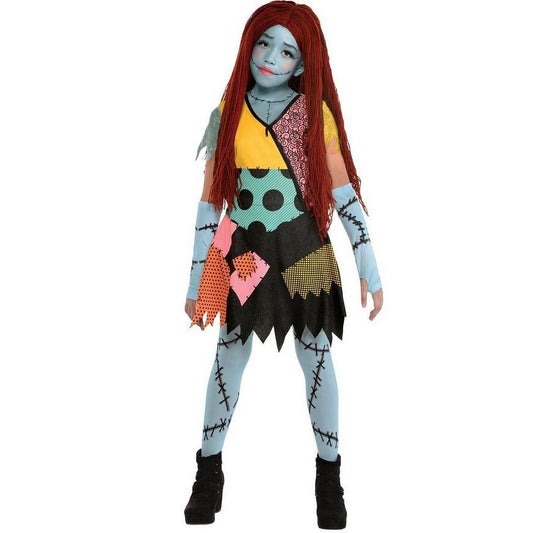 Kids Disney The Nightmare Before Christmas Sally Deluxe Costume Dress, Medium